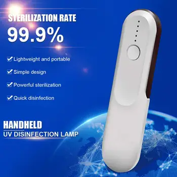

Portable 5V UV Disinfection Light Handheld UVC Germicidal Light USB Charging Ultraviolet Sterilizer Lamp for home hotel hospital