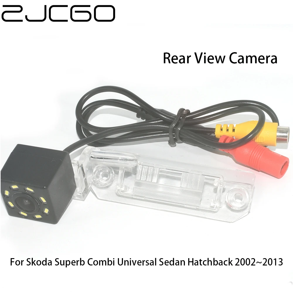 

ZJCGO CCD Car Rear View Reverse Back Up Parking Night Vision Camera for Skoda Superb Combi Universal Sedan Hatchback 2002~2013
