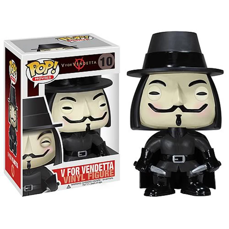 FUNKO POP V для вендетты Виниловая фигурка#10 в экшн-фигурка модель виниловая кукла игрушки рождественские подарки для детей золото Ограниченная серия