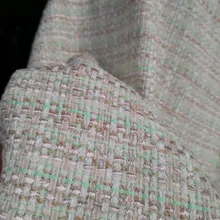 Зеленая клетчатая тканевая твидовая Ткань 5" Ширина