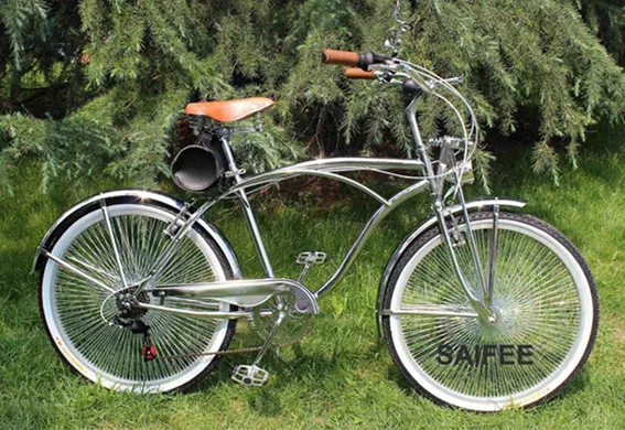 X-Front бренд 24/26 дюймов Ретро велосипед 7 скоростей Harley commuter пляжный дорожный велосипед shiman0 bicicleta racefiets - Цвет: silver TOP