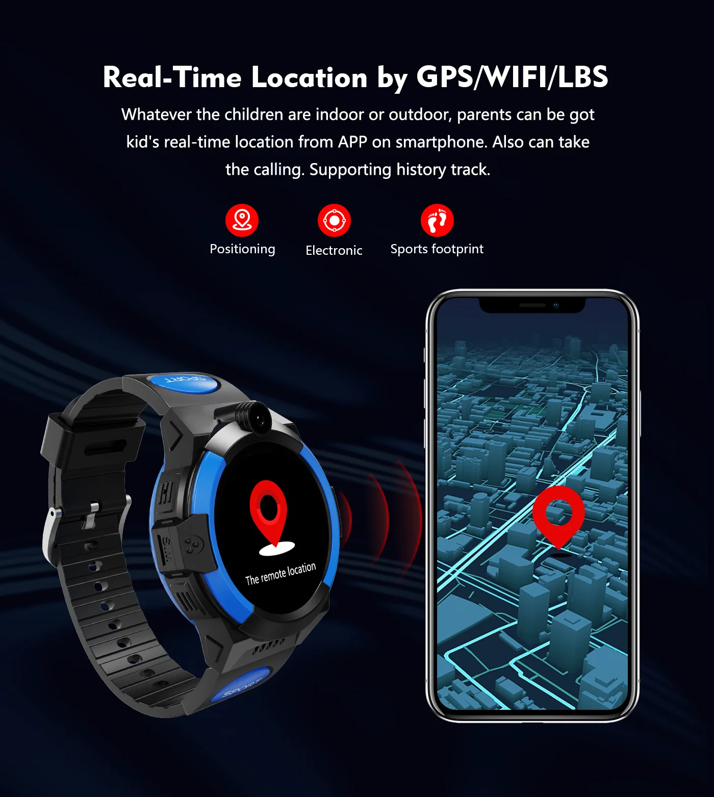 2022 New 4G Kids Smartwatch 1.28" Waterproof GPS WiFi LBS Tracking SOS Video Call SIM Phone Watches for 3~12 Boys Girls LT32