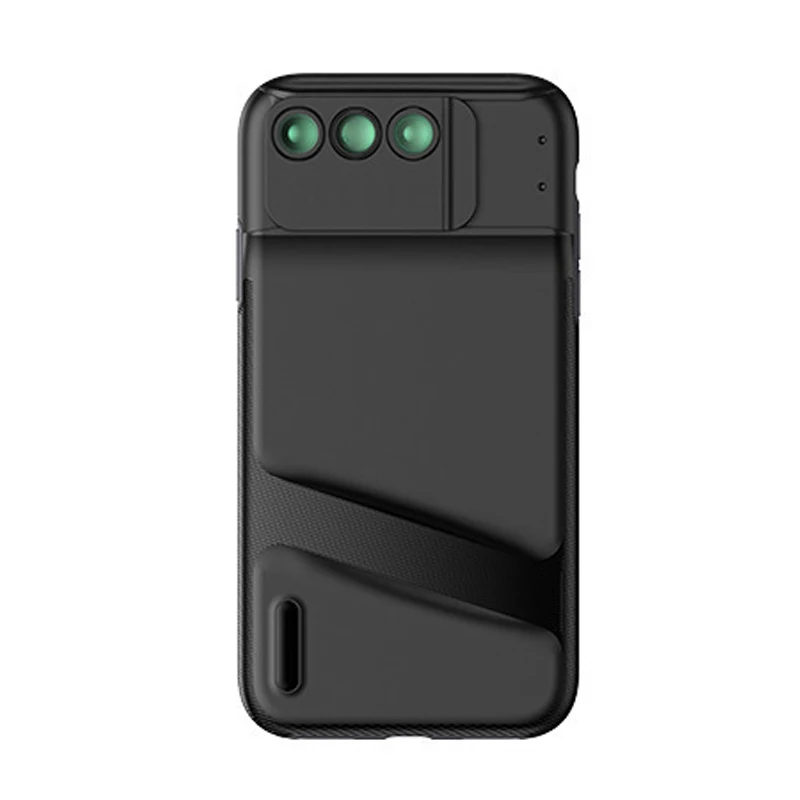 PHOLES 6 в 1 объектив с чехол для iphone X Xs XR Max Макро Рыбий глаз широкоугольный телеобъектив Bluetooth Чехлы для объективов 7 8 Plus - Цвет: for iphone XR