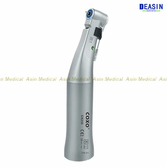 

COXO 20:1 Reduction Implant Surgery Contra Angle Handpiece Optics Fiber LED for implant machine