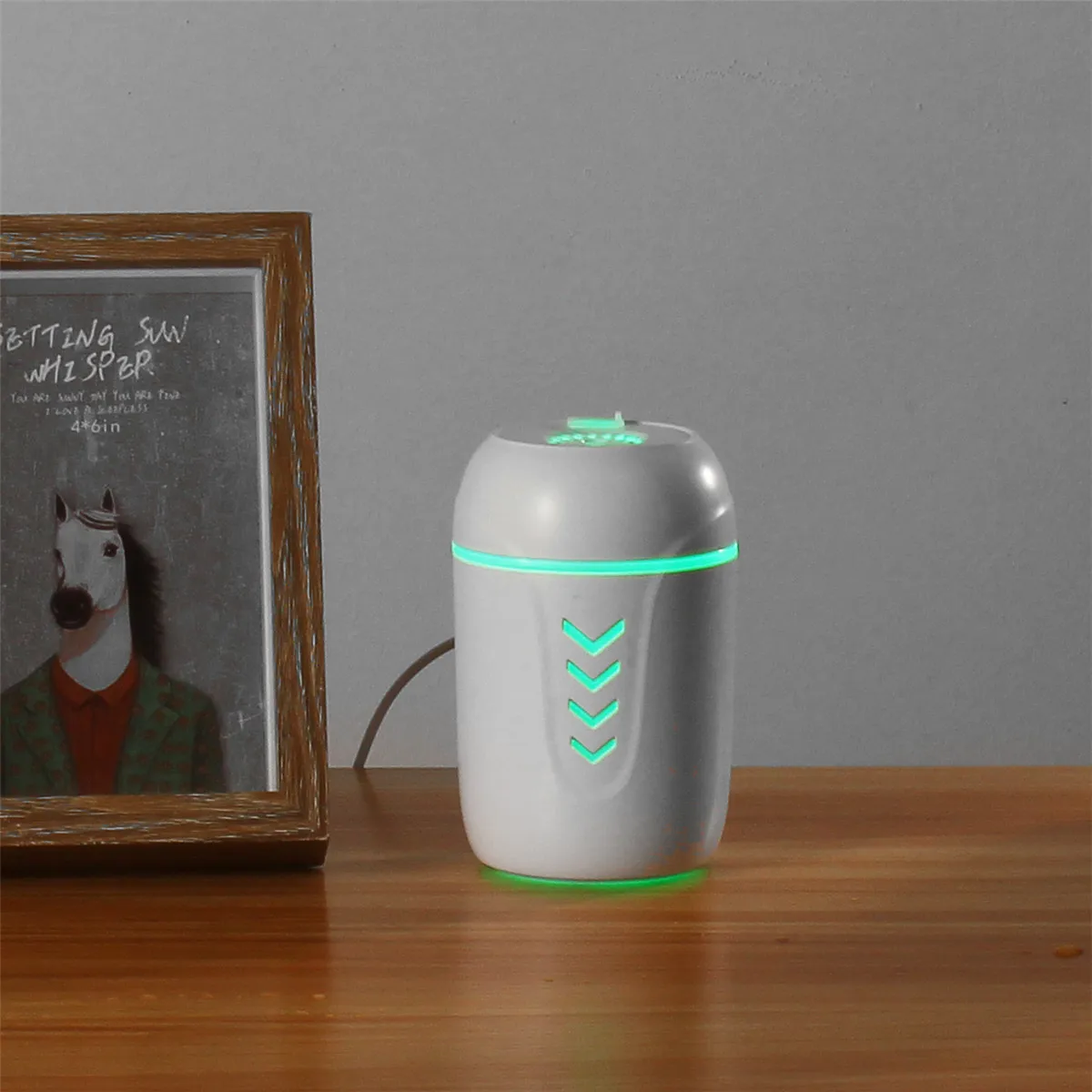 Warmtoo 200 мл 3 в 1 увлажнитель для воздуха с разъемом Micro USB вентилятор увлажнитель воздуха с ночник светодиодный Паровая сауна для лица увлажнитель воздуха высокого качества - Цвет: Белый