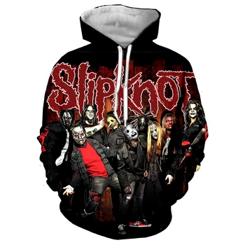 

Slipknot 3D Print Hipster Cool Jacket Women/men Streetwear Rock Sweatshirts Hoodies 80s Man Black Outfits sudaderas hombre 5XL