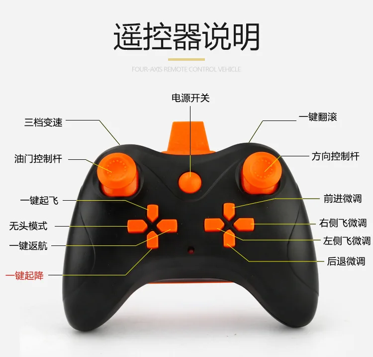 Pocket Mini Folding Quadcopter Airplane Model Toy Set High Aerial Photography Remote Control Four-axis UAV(Unmanned Aerial Vehi