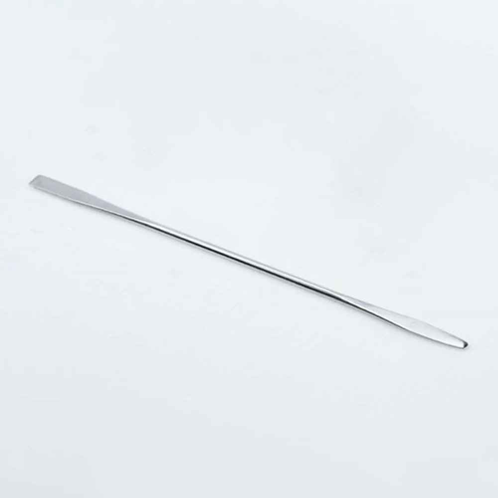 1pc Stainless Steel Mixing Palette Spatulas Spoon Nail Art Tool Stick Rod Tone Makeup Cosmetic Spoon Polish Cream Tools makeup mixing palette makeup mixing tool makeup tools beauty supplies