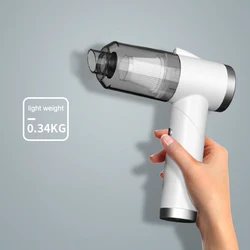 Aspiradora portátil para coche inalámbrico, miniaspirador plegable para el hogar, succión de Vacío fuerte, cinturón de transporte