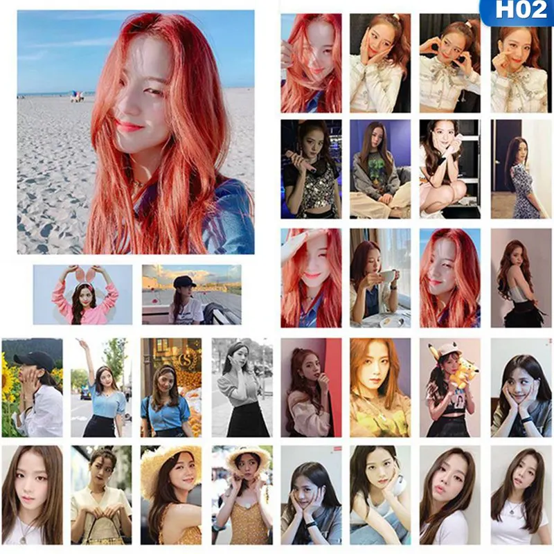 KPOP BLACKPINK альбом самодельная бумага Lomo карта фото плакат в виде карты HD Фотокарта 30 шт./компл. коллекция фанатов - Цвет: 02