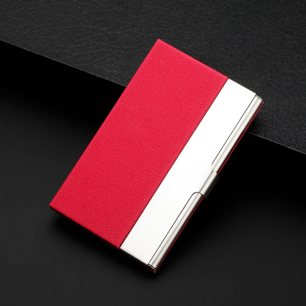 Long stainless steel business card case Pocket Stainless Steel Metal Business Card Holder Case ID Credit Wallet 1104#B