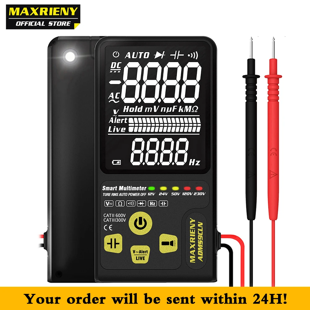 Цифровой мультиметр MAXRIENY S9CLN 9999 ультрапортативный умный вольтметр дисплей EBTN