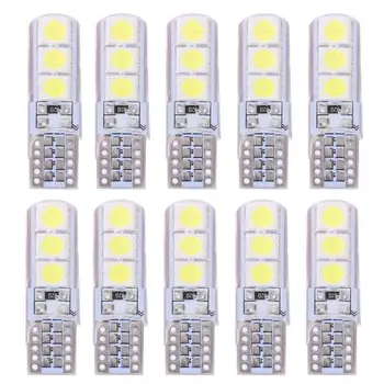 

10pcs T10 SMD5050 LED Waterproof Car Wedge Lights Auto White Light Bulbs
