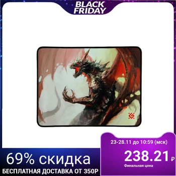 

Mouse pad Defender Dragon Rage M, gaming, 360x270x3 mm, fabric + rubber 4991422