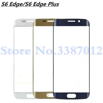 

10Pcs/lot Touch Screen panel replacement For Samsung Galaxy S6 edge G925 5.1"/ S6 Edge Plus 5.7" Front Outer Glass Lens +Logo