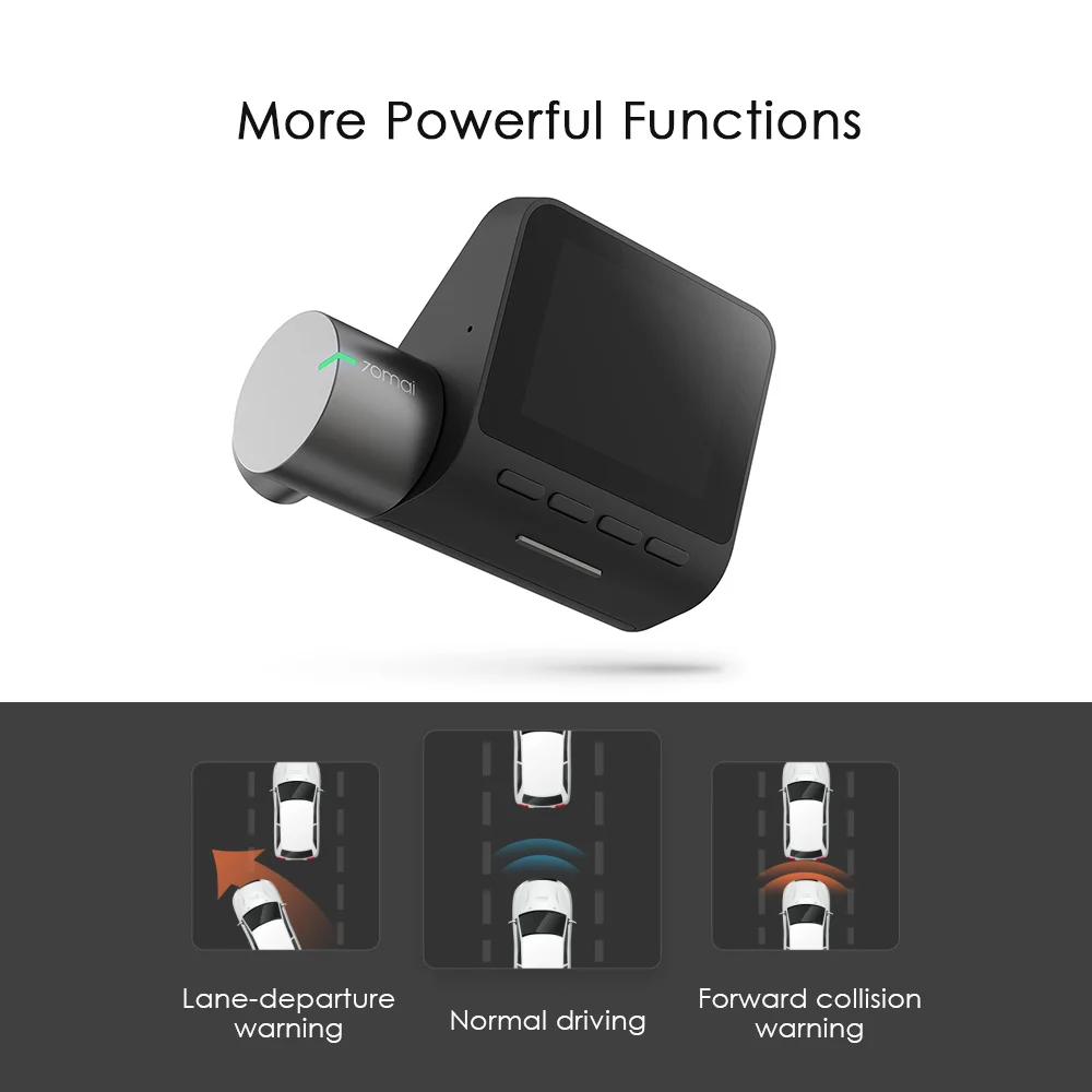 70mai Car Driving Recorder Pro 2-inch Full HD Screen APP Control 24h Surveillance Superior Night Vision