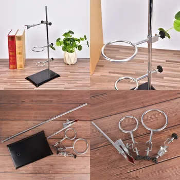 

1Set 50CM High Retort Stand Iron Stand With Clamp Clip Laboratory Ring Stand School Education Supplies Educational Equipment