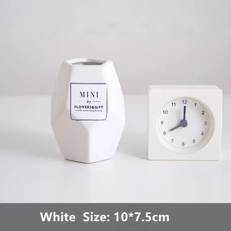WHITE SMALL Косметическая баночка для кистей, керамический Настольный органайзер, держатель для кистей, держатель для банок, держатель-стеллаж для ручек, декоративная коробка для макияжа - Цвет: WHITE SMALL