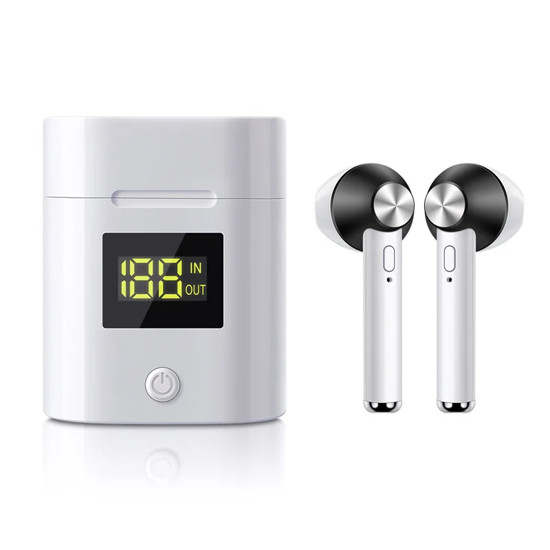 Ottwn D019 TWS Беспроводные Bluetooth 5,0 Bluetooth наушники стерео наушники со светодиодным цифровым дисплеем чехол для зарядки Спортивная гарнитура