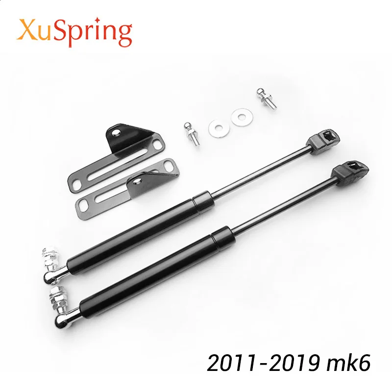 2011-2019 mk6 Для VW Jetta MK6 MK7 A6 A7 автомобильный передний капот стойки пружинный амортизатор кронштейн гидравлический стержень аксессуары для укладки - Название цвета: 2011-2019 mk6