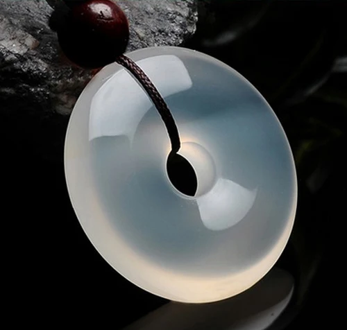 

Natural ice jade meldonted ping-button pendant jade pendant jade pendant men's natural jade