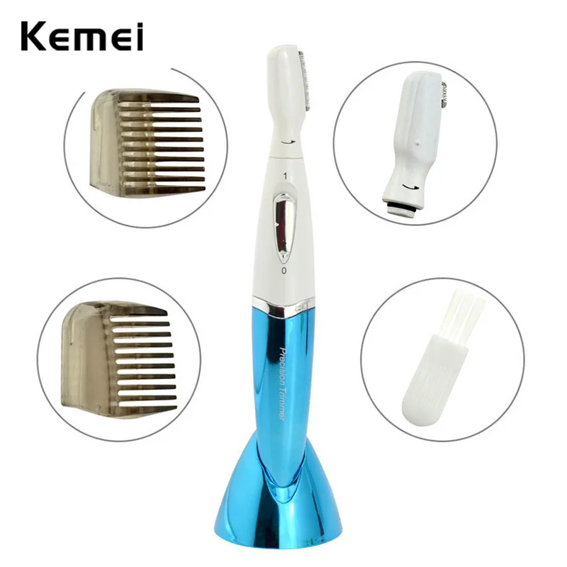 

Kemei Mini Female Face Care Lady's Epilator Electric Eyebrow Trimmer Hair Removal Tweezer Lady Shaver Bikini Depilatory D42