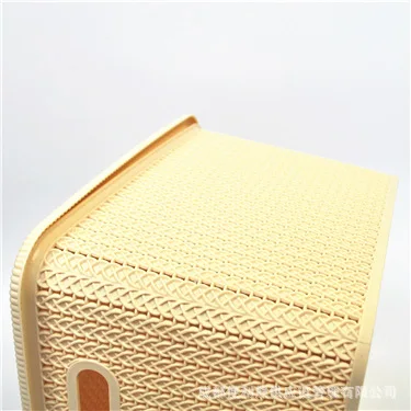 Imitation Bamboo Rattan Storage Box Stationery Debris Basket Desktop Snacks Weaved Storage Basket Bamboo Basket Storage Basket