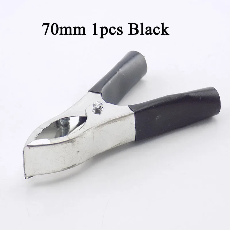 70mm Black 5A/30A/50A/100A электрические зажимы типа «крокодил» для автомобильных аккумуляторов, зажимы для Автомобильных тестовых зондов, зажим типа «крокодил», электрические инструменты для самостоятельной сборки - Цвет: 70mm Black