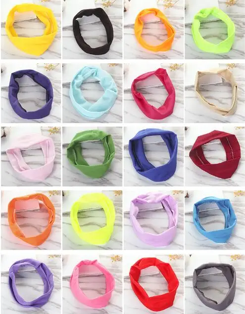 US $158.00 120pcslot DIY Simple Milk Silk Fabrics Head Bands Elastic Motion Hidroschesis HeadBands Hair Styling Tools Accessory HA1745