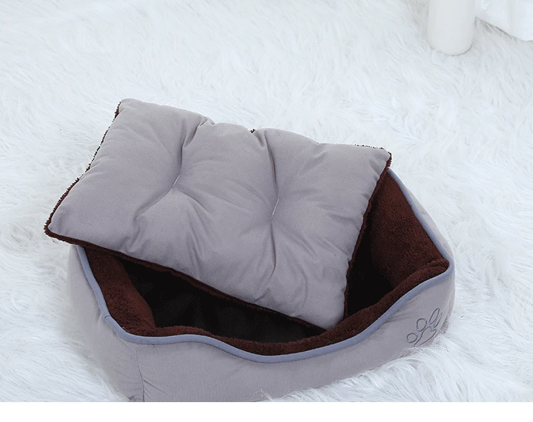 Собачья кровать, пригодная для стирки дышащие удобные собачья будка диван для отдыха для большой средний подстилка для собаки с плюшевой подкладкой теплое гнездо съемный товары для домашних животных