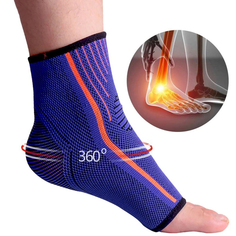 

Compression Ankle Brace Ankle Support Sport Protector Comfort Anti Sprain Elastic Basketball Foot Safety Ankle Sleeve 1 Pair