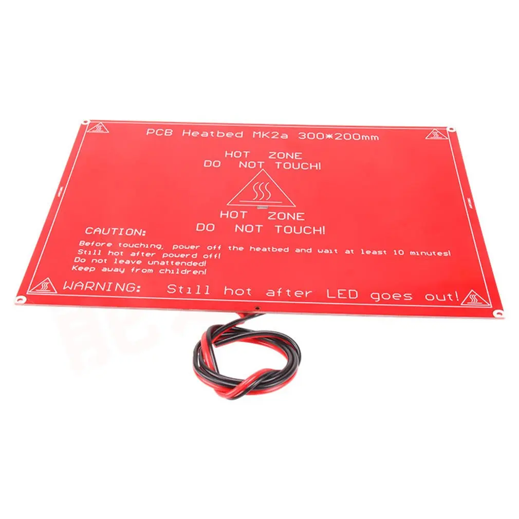 MK2A кровать с подогревом PCB heatкровать 12 В красный нагрев Горячая кровать 3d принтер s Набор Большой размер Горячая кровать PCB нагревательная пластина 3d принтер нагревательная пластина
