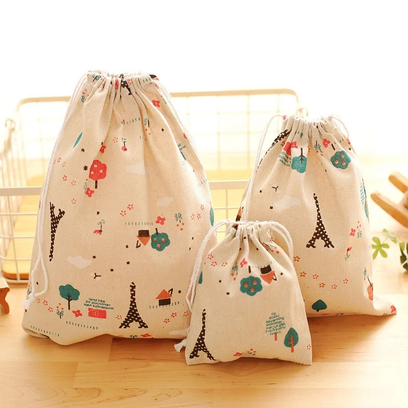 Drawstring Storage Bags Portable Travel Organizer Packaging Bags Travel Shoes Bags Makeup Pouch Clothing Storage Pouch