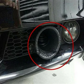 

Kit Turbo Air Intake pipe Set ABS 108x108x70mm Parts Replacement Carbon fiber style Front Car