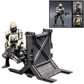 

Rowsfire 1:18 10.5cm Realistic Removable Action Figure Soldier Model Collection Sand Engineer Steel Fort Set