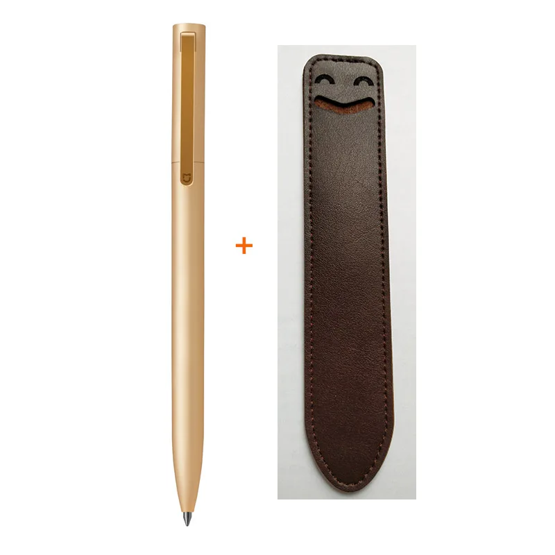Xiao mi jia металлический чернильное перо mi Pen 0,5 мм авторучка PREMEC гладкая швейцарская заправка mi Kuni японские чернила - Цвет: Gold Pen Add Brown