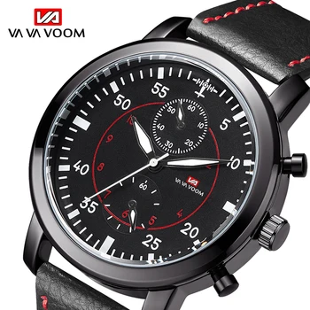

VA VA VOOM NEW Sport Watch Men Waterproof Military Quartz Watches Male Luxury Brand Leather Nylon Strap Wristwatch reloj hombre