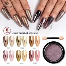 SAVILAND Bubble Nails Золотой зеркальный порошок «Волшебное зеркало» блеск для ногтей блестки Золотой порошок DIY Дизайн ногтей украшения маникюрные инструменты