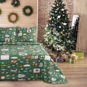 

Bed linen 1.5 bd La Marka Home "Christmas" 147x210, 150x210, 70x70 -2 pieces