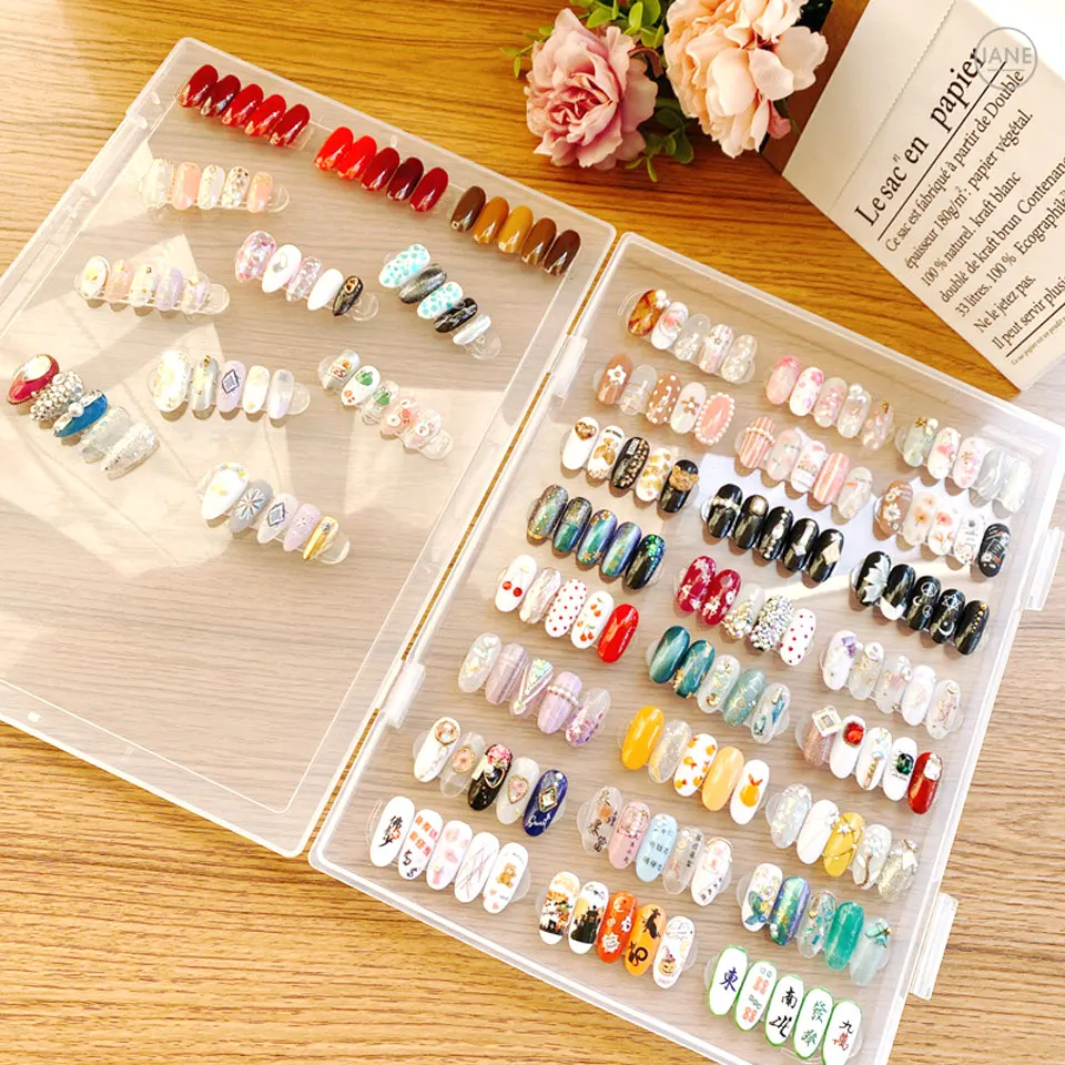 Buy 30 Grids Nail Art Box,Nail Storage Box Clear Nail Art Decoration  Container Fake Nail Display Case Holder Organizer with 30pcs small block  pieces For Nail False Online at desertcartINDIA