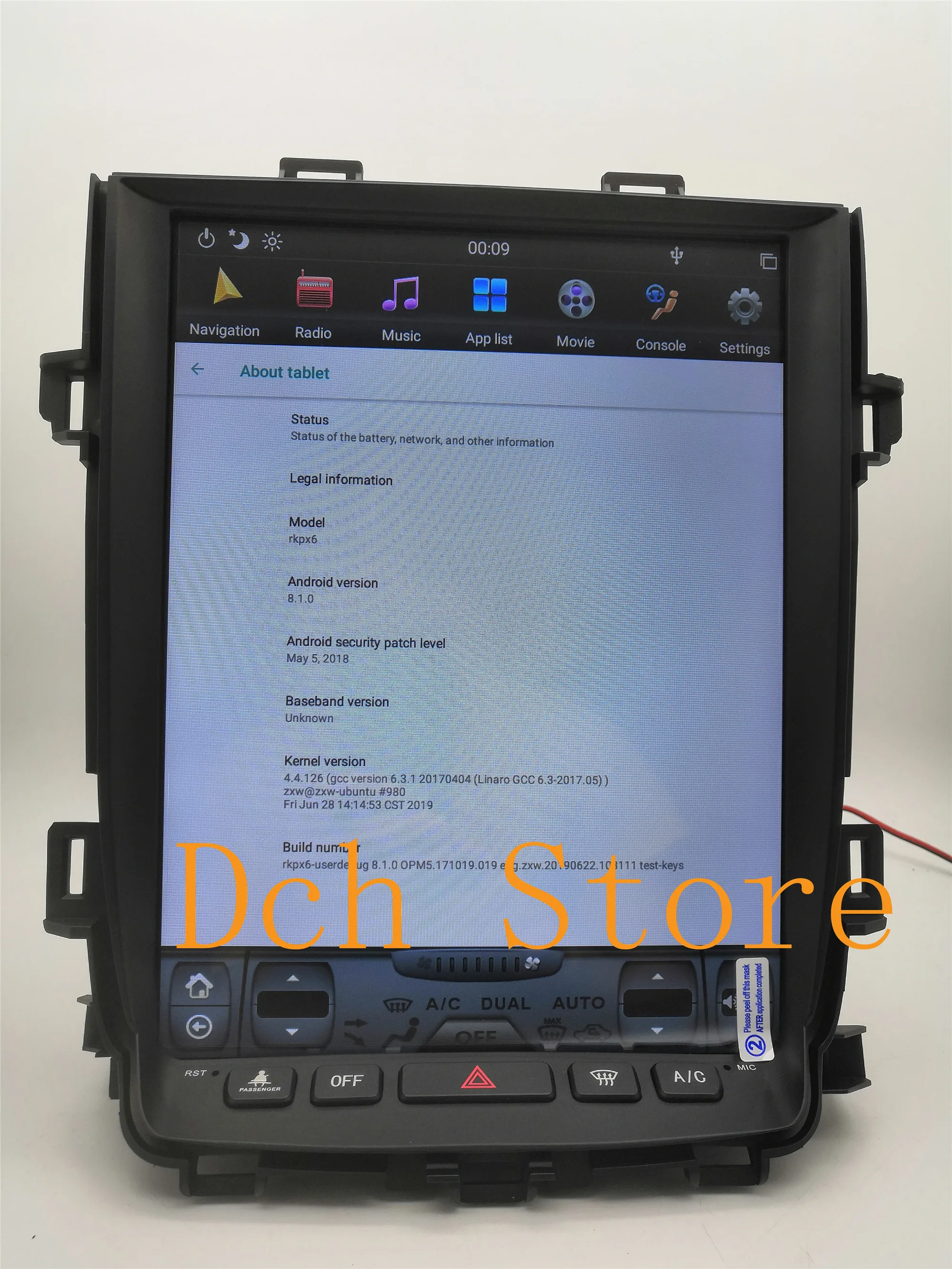 

12.1'' Vertical tesla style Android 8.1 Car DVD player GPS for Toyota Alphard Vellfire 20 series 2008-2014 PX6 CARPLAY radio