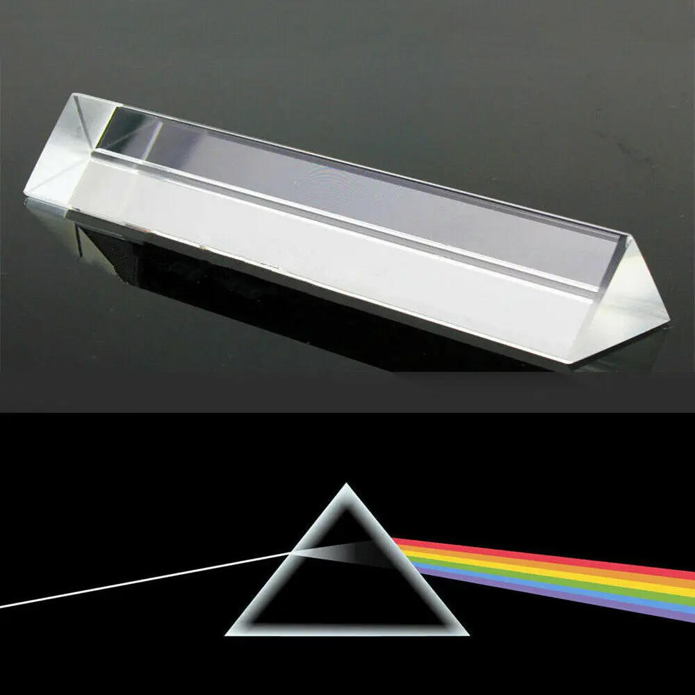 30*30*60 Triangular Prism Rainbow Prisma Crystal Glass Photographic ...