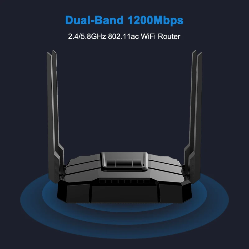 1200 Мбит/с беспроводной Wifi маршрутизатор двухдиапазонный Wifi Reapter удлинитель 1* WAN 4* LAN гигабитный USB портов с английской прошивкой более широкий охват ZBT