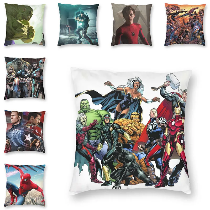 Marvel The Avengers Spiderman Iron Man Captain America Pillowcase