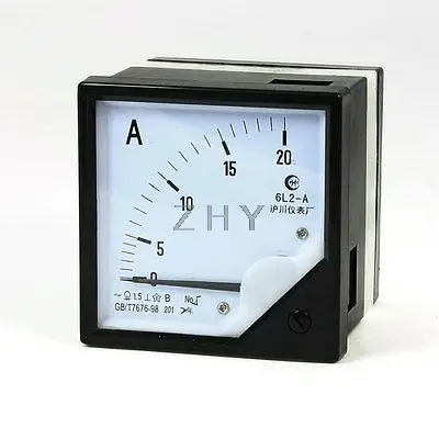 

AC 20A 1.5 Accuracy Class Square Panel Analog Meter Ammeter