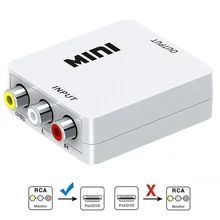 Composto 1080p hdmii-compatível para rca adaptador de áudio conversor de componentes adaptador de vídeo rgb diferença de cor componentconnector