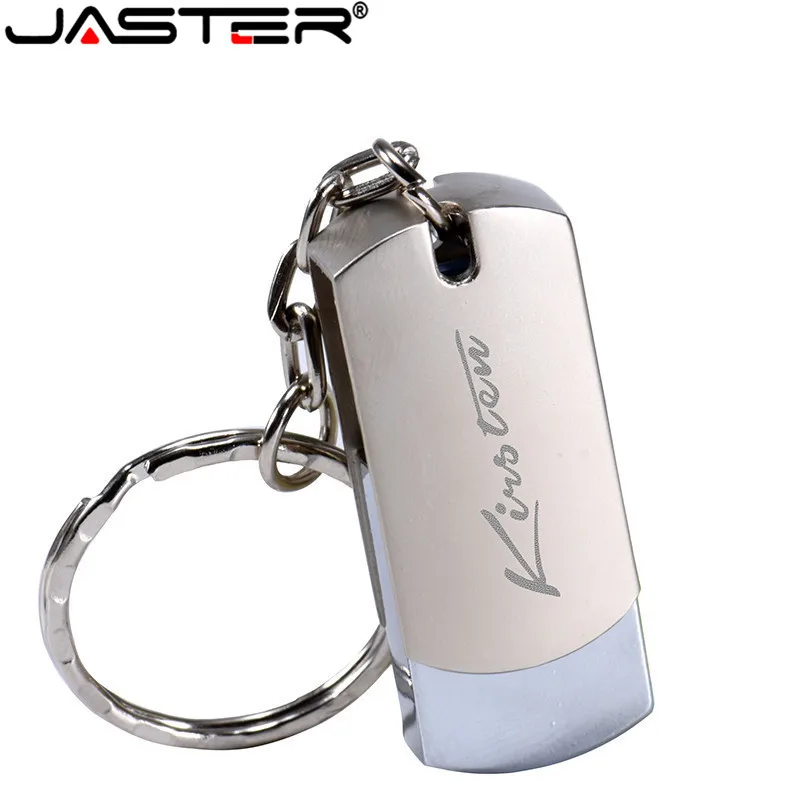 JASTER портативный металлический usb флеш-накопитель, флеш-накопитель 128 Гб 64 ГБ 32 ГБ 16 ГБ 4 ГБ, флеш-накопитель, мини-флешка, USB карта памяти, логотип клиента