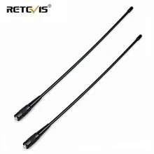 2 pièces RETEVIS RHD 771 SMA F talkie walkie antenne VHF UHF double bande 39cm pour Kenwood Retevis H777 RT5R Baofeng UV 5R 888S UV 82