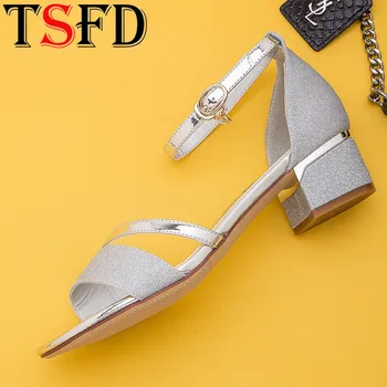 

Foot Ring Straps Sandals Women 2020 Fashion Ladies Sandals Open Toe Women's Sandals Rhinestone Sandals Hollow Out Woman Shoe J3