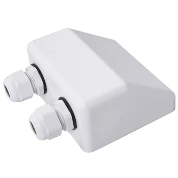 

New Abs White Double Cable Entry Gland Mounting Bracket For Rv Solar Panel